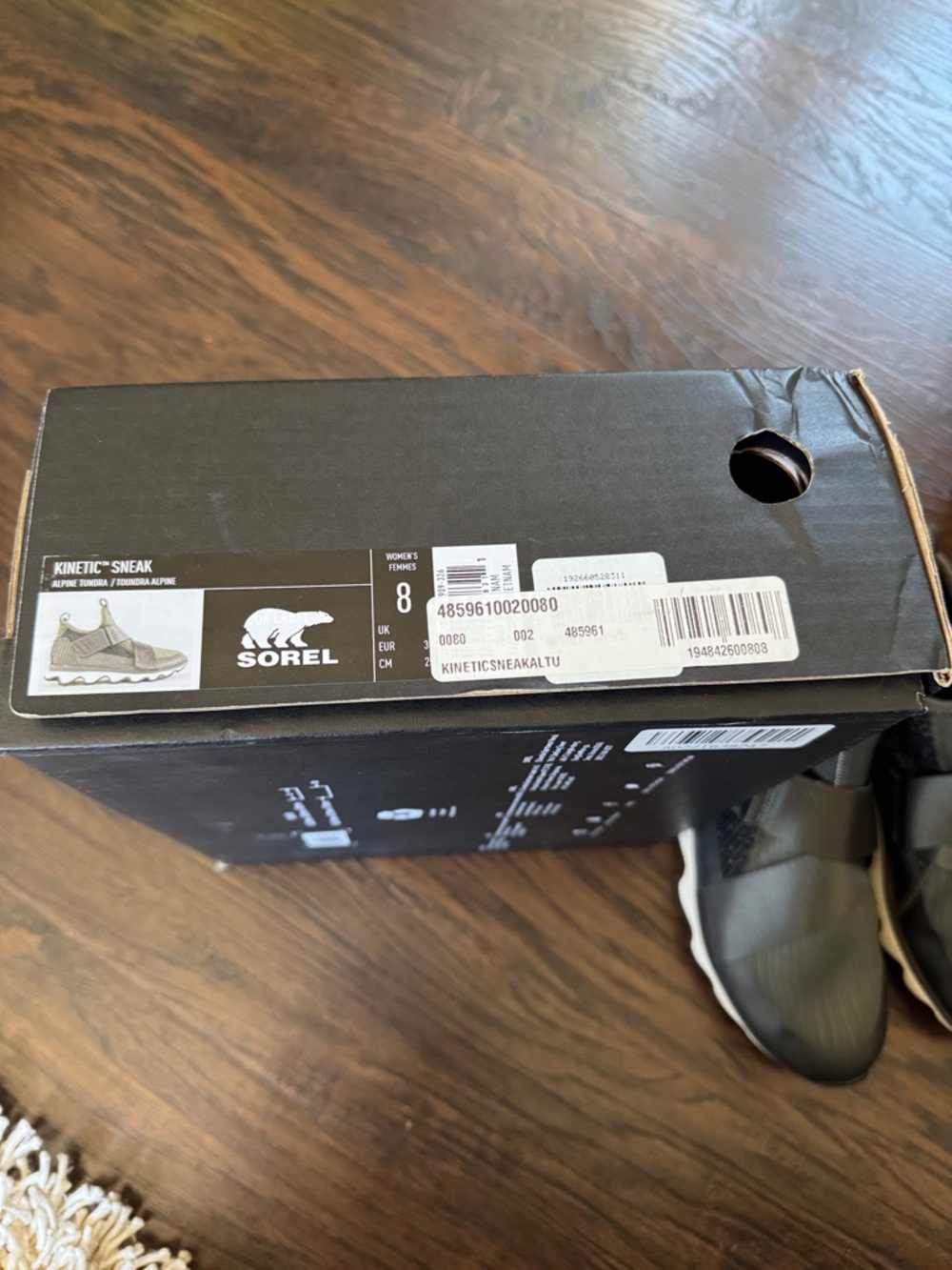 Sorel Women's Slip-On Knit Sneaker in Black and Gray - Picture 16 of 16